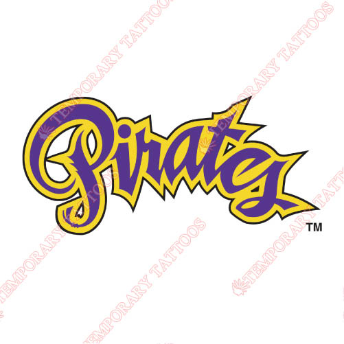 East Carolina Pirates Customize Temporary Tattoos Stickers NO.4309